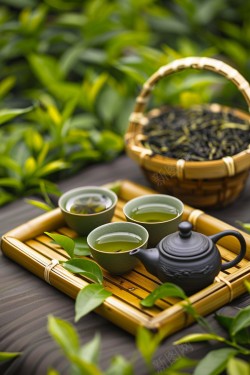 png茶叶绿茶高清图片