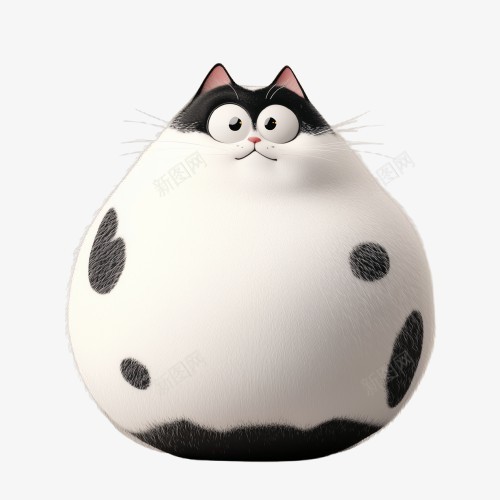 大肥猫png免抠素材_新图网 https://ixintu.com 猫 卡通猫 可爱 小猫 肥猫 大肚猫