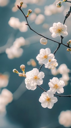 花的季节梨花高清图片