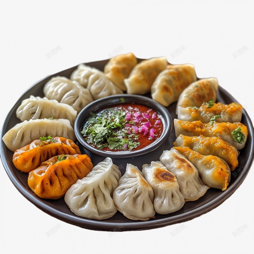 煎饺png免抠素材_新图网 https://ixintu.com 一盘饺子 冬至饺子 小角子、 扁食、好吃 早点 春节饺子 水 煎饺 煮饺、 美味 美食 肉馅食物 蒜泥配料 蒸饺、、煎饺、醋麻油蘸料 薄皮大馅 饺子