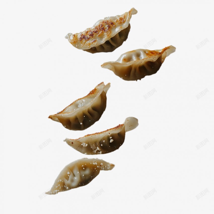锅贴饺子png免抠素材_新图网 https://ixintu.com 饺子 小角子 扁食锅贴 焦香好吃 春节饺子 水煮饺 美味 美食 肉馅食物 蒜泥配料 煎饺醋麻油蘸料 薄皮大馅 饺子