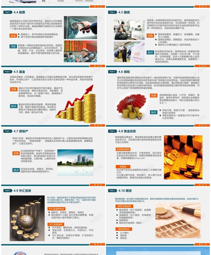 金融理财12PPT模板_新图网 https://ixintu.com 理财 金融