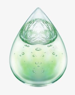 透明液体水珠精华保湿液素材