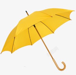 黄色时尚雨伞透明创意雨伞儿童雨伞卡通小雨伞素材