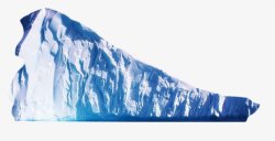 矢量冰峰装饰手绘蓝色的冰山插图高清图片