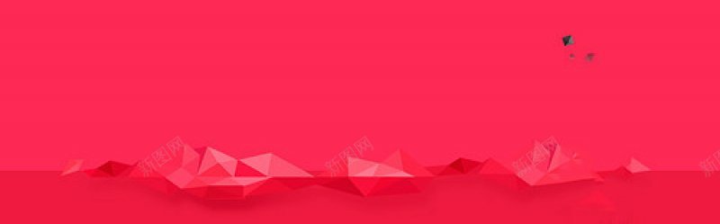 纯色扁平海报背景图banner红色bannerjpg设计背景_新图网 https://ixintu.com 红色banner
