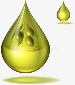 橄榄油水水水花水浪水滴素材