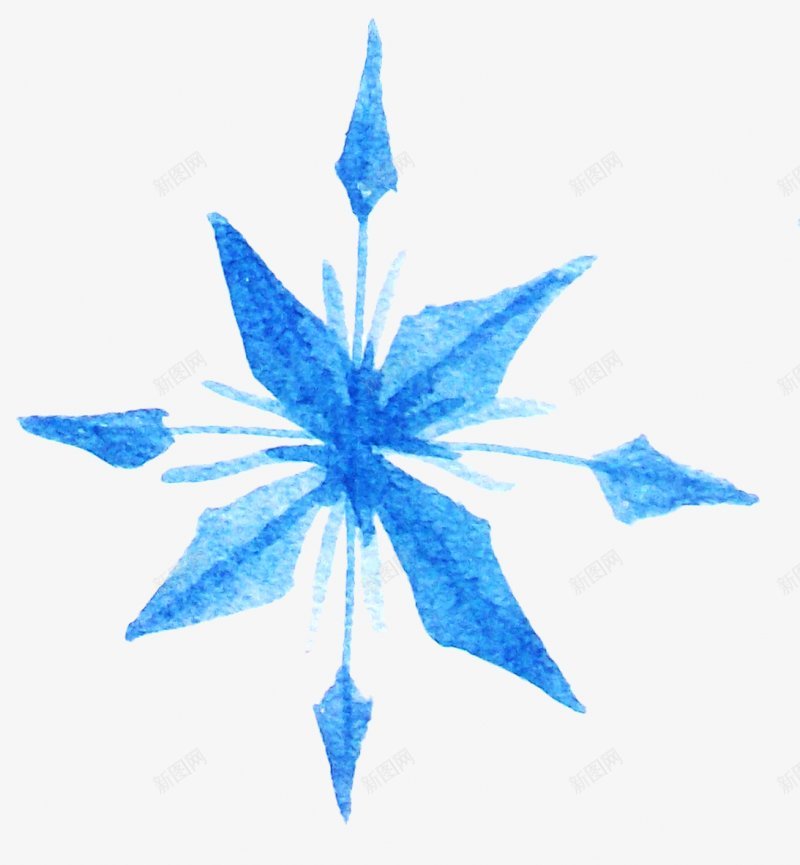 右上角放大大图handpaintedelemepng免抠素材_新图网 https://ixintu.com Snowflakes Watercolor elements painted 免扣设计精选集锦