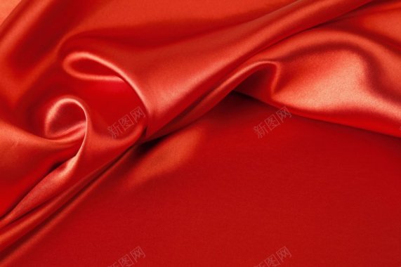 大红色绸缎背景图片红de背景