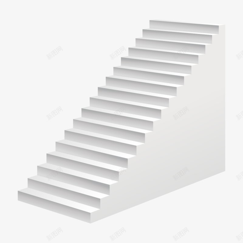 白色立体楼梯png免抠素材_新图网 https://ixintu.com 室外阶梯 白色楼梯 立体楼梯 石台阶 台阶 白色 石阶 阶梯
