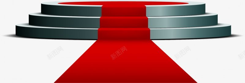 红毯阶梯舞台png免抠素材_新图网 https://ixintu.com 卡通 手绘 红色 水彩 灰色阶梯 圆台 舞台 红毯 创意阶梯 阶梯舞台