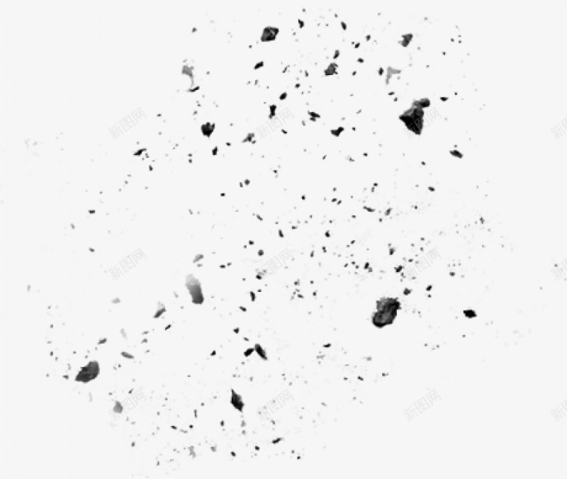 陨石小物件png免抠素材_新图网 https://ixintu.com 坚硬 小物件 岩石 灰色 现实的 石头 空间 背景 闪光 陨石