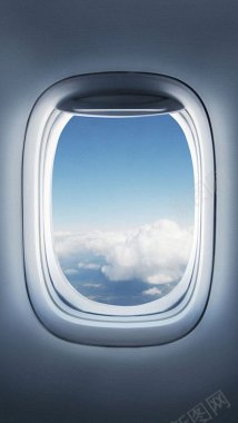 飞机窗背景背景飞机背景app背景H5背景手机背景飞背景