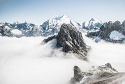 山自然风景剪影山脉雪山山山峰山脉大山冬天冬季冬自然风景背景CC0高清图片
