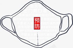 新冠肺炎素材口罩高清图片