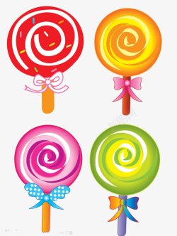 3D手绘彩虹棒棒糖食物图PSDpsd源文素材