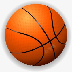写实插图手绘写实篮球插图透明图层CBANBA打蓝球卡通篮球高清图片
