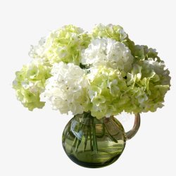 白色花瓶家居绿植花朵花瓶点缀装饰高清图片