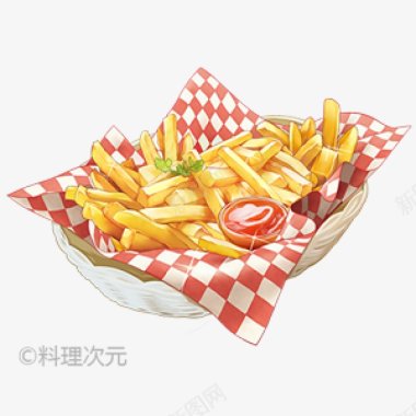 薯条食物图yxcaiji图标图标