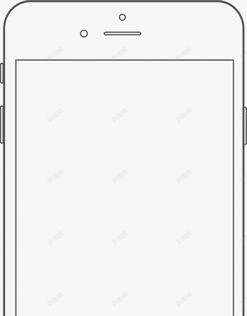手机线框样机png免抠素材_新图网 https://ixintu.com 手机正反面 手机线框 样机