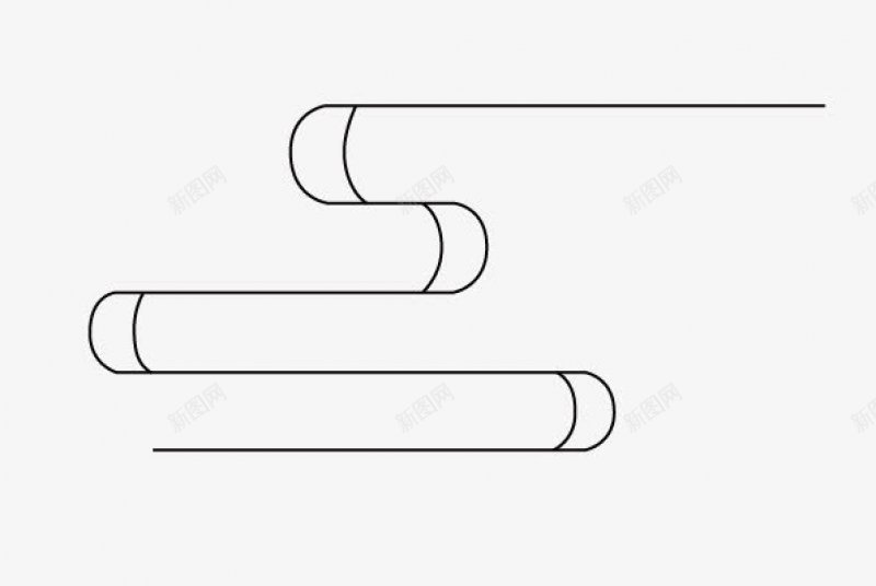 云纹线条图png免抠素材_新图网 https://ixintu.com 云纹线条 图