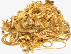 金银珠宝财富宝藏灬小狮子灬金色金币金条金色金属金子素材