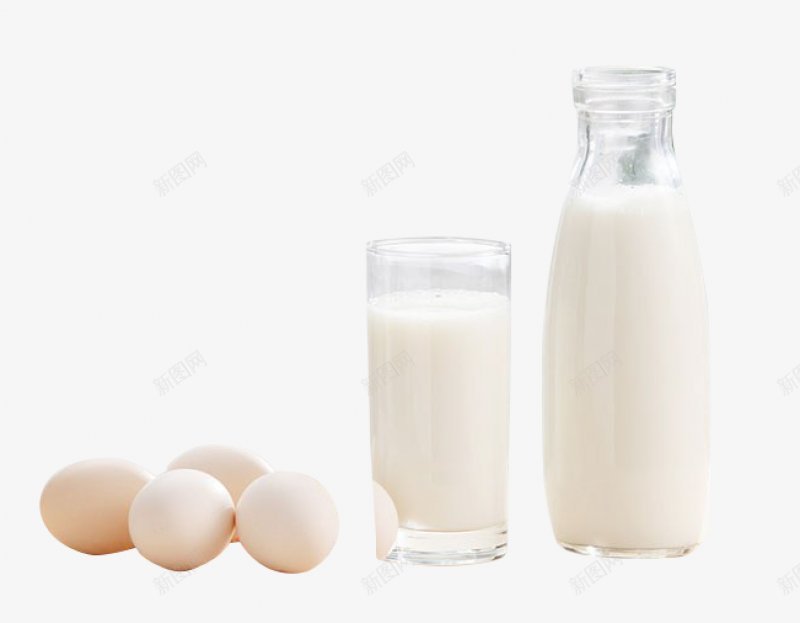 牛奶鸡蛋png免抠素材_新图网 https://ixintu.com 牛奶鸡蛋