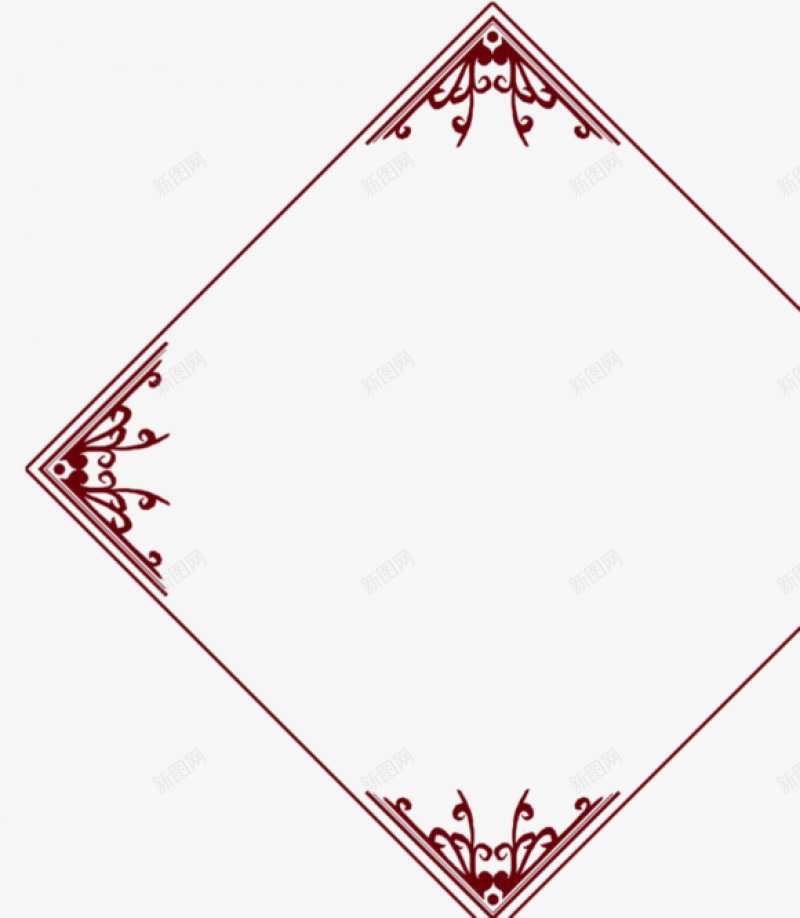 棕色镂空正方形边框简约装饰png免抠素材_新图网 https://ixintu.com  复古 花纹边框 棕色镂空 正方形   传统 古典 复古 直线 简约 装饰 边框 框