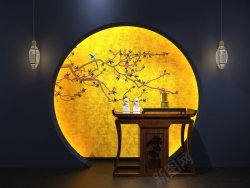 效果图表现中式背景室内效果表现效果图表现高清图片