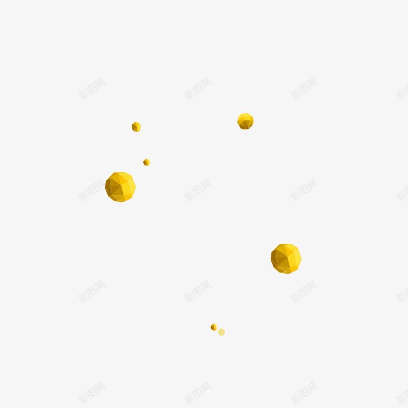 立体黄色球png免抠素材_新图网 https://ixintu.com 立体黄色球 黄色立体球