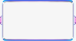 渐变色简易框素材
