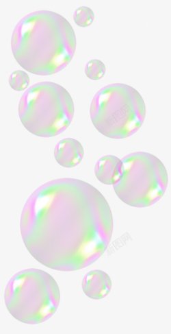 彩色气泡泡装饰插图素材