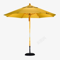 沙滩金色伞装饰素材