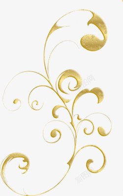 金色镂空花纹装饰图素材