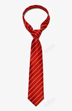 现代流行的红色商务领带装饰品素材