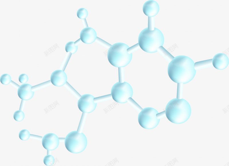 绿色生物科技分子结构png免抠素材_新图网 https://ixintu.com 矢量png 分子结构 生物分子 绿色分子 科技感   分子