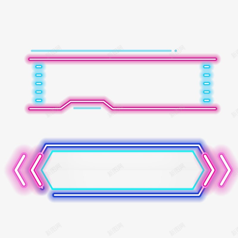 双十一透明背景霓虹灯背景对话框海报元素图标png_新图网 https://ixintu.com UI 双十一 对话框 海报元素 透明背景 霓虹灯背景