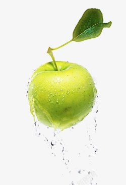 水滴里青苹果水滴水果电商库电商库城市摄影电商里常用的高清图片