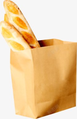 面包纸袋PNS透明底素材