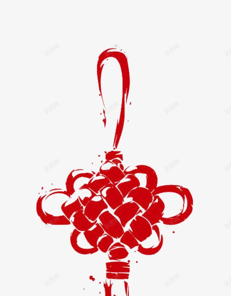 中国结剪影图标png_新图网 https://ixintu.com 中国结 剪影图标