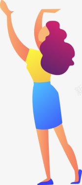 扁平化UI人物插画图扁平等距插画人物合辑图标图标