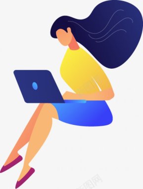 扁平化UI人物插画图扁平等距插画人物合辑图标图标