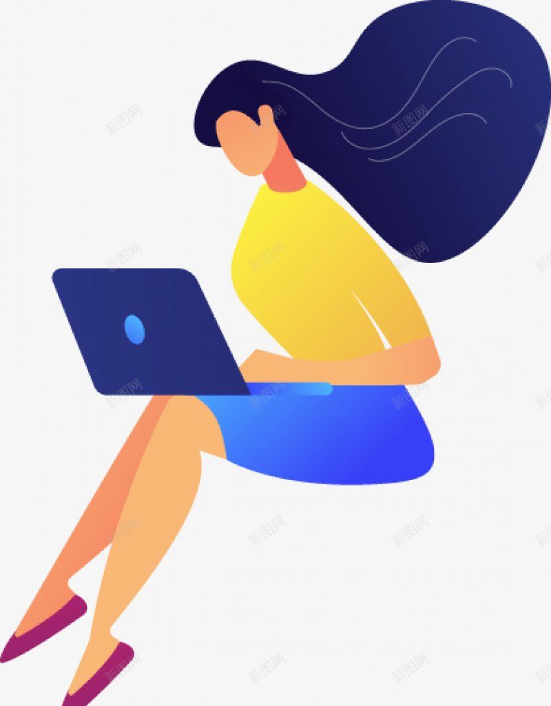 扁平化UI人物插画图扁平等距插画人物合辑图标png_新图网 https://ixintu.com 扁平化UI人物插画图