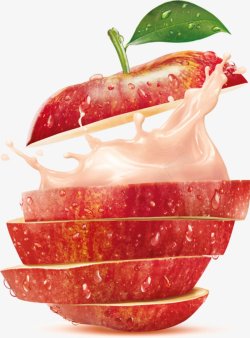 透明苹果草莓西红柿猕猴桃西瓜辣椒黄瓜蔬菜食品水素材