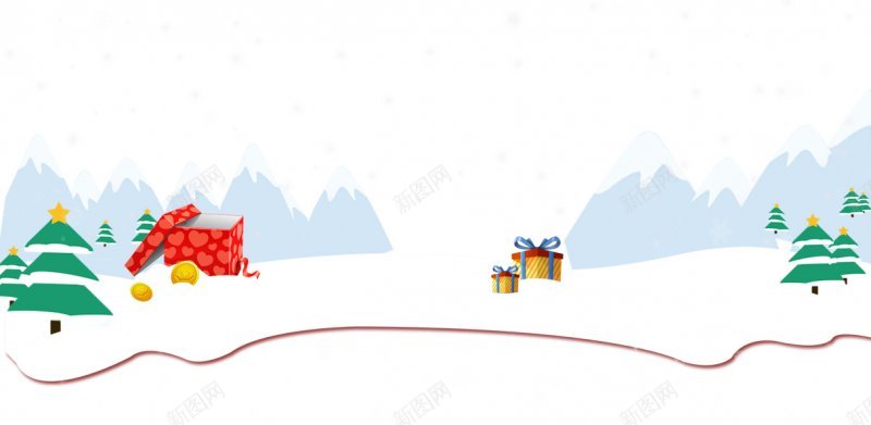 圣诞雪地Sjpg设计背景_新图网 https://ixintu.com S 圣诞雪地