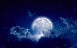 圆月图夜晚星空圆月壁纸图光束星空夜景引用高清图片
