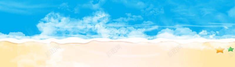1920全屏海报海滩海边景象公路天空景象景物背景