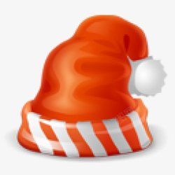 橙红色圣诞帽圣诞装饰图素材