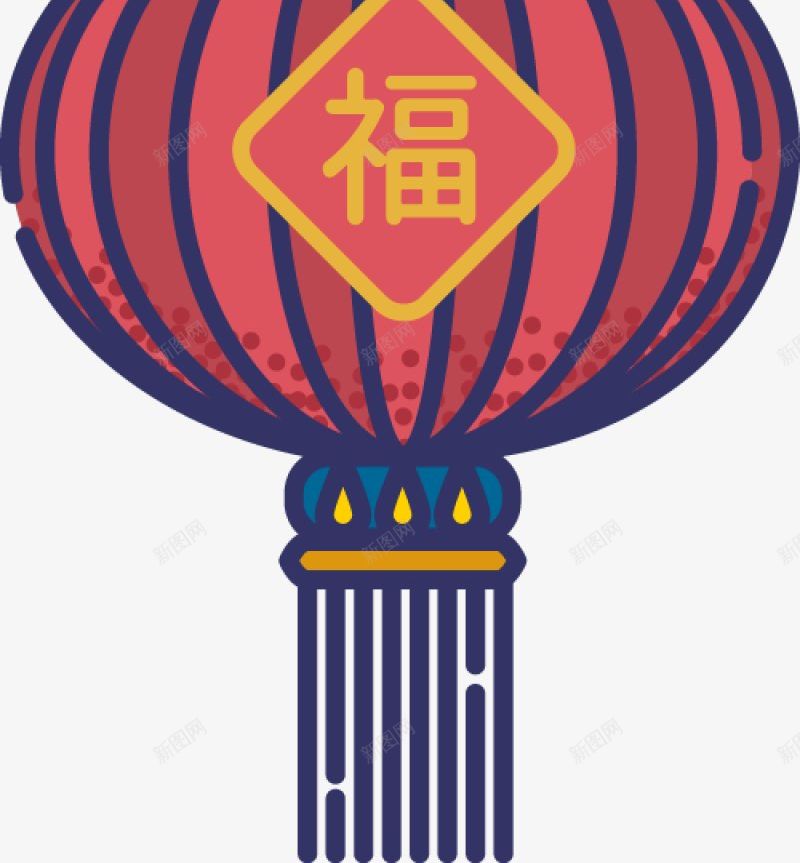 中国新年传统复古传统中国风日式翔云灯笼福娃png免抠素材_新图网 https://ixintu.com 中国新年传统免扣