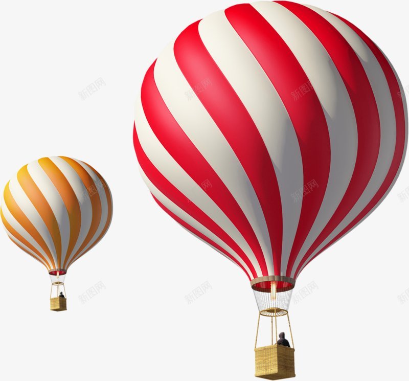 卡通3D立体热气球png免抠素材_新图网 https://ixintu.com C4D 热气球 3D 促销 卡通 旅游 旅行 橙色 漂浮 电商 立体